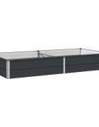 vidaXL Вдигната леха за градина Антрацит 160 x 80 x 24 см