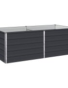 vidaXL Вдигната леха за градина Антрацит 160 x 80 x 55 см
