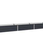 vidaXL Вдигната леха за градина Антрацит 240 x 40 x 24 см