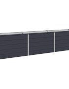 vidaXL Вдигната леха за градина Антрацит 240 x 40 x 55 см