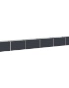vidaXL Вдигната леха за градина Антрацит 600 x 40 x 55 см