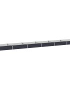 vidaXL Вдигната леха за градина Антрацит 600 x 80 x 24 см