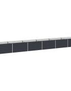 vidaXL Вдигната леха за градина Антрацит 600 x 80 x 55 см