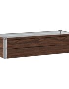 vidaXL Вдигната леха за градина Черно 100 x 40 x 24 см