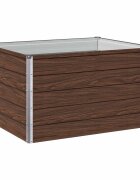 vidaXL Вдигната леха за градина Черно 100 x 80 x 55 см