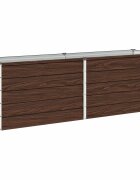 vidaXL Вдигната леха за градина Черно 160 x 40 x 55 см
