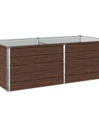 vidaXL Вдигната леха за градина Черно 160 x 80 x 55 см