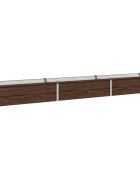 vidaXL Вдигната леха за градина Черно 240 x 40 x 24 см