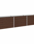 vidaXL Вдигната леха за градина Черно 240 x 40 x 55 см