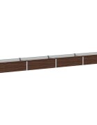 vidaXL Вдигната леха за градина Черно 320 x 40 x 24 см