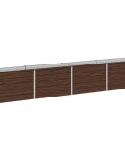 vidaXL Вдигната леха за градина Черно 320 x 40 x 55 см