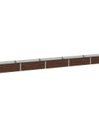 vidaXL Вдигната леха за градина Черно 400 x 40 x 24 см
