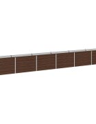 vidaXL Вдигната леха за градина Черно 480 x 40 x 55 см