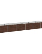 vidaXL Вдигната леха за градина Черно 480 x 80 x 55 см