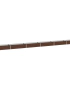 vidaXL Вдигната леха за градина Черно 600 x 40 x 24 см