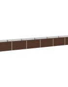 vidaXL Вдигната леха за градина Черно 600 x 80 x 55 см