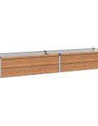 vidaXL Вдигната леха за градина Дървен кафяв 160 x 40 x 24 см