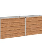 vidaXL Вдигната леха за градина Дървен кафяв 160 x 40 x 55 см