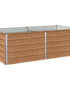 vidaXL Вдигната леха за градина Дървен кафяв 160 x 80 x 55 см