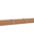 vidaXL Вдигната леха за градина Дървен кафяв 240 x 40 x 24 см