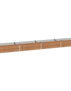 vidaXL Вдигната леха за градина Дървен кафяв 320 x 40 x 24 см