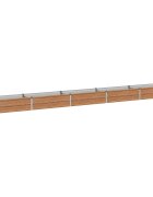 vidaXL Вдигната леха за градина Дървен кафяв 400 x 40 x 24 см