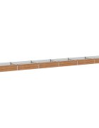 vidaXL Вдигната леха за градина Дървен кафяв 600 x 80 x 24 см
