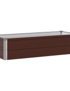 vidaXL Вдигната леха за градина Кафяво 100 x 40 x 24 см