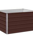 vidaXL Вдигната леха за градина Кафяво 100 x 80 x 55 см