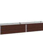 vidaXL Вдигната леха за градина Кафяво 160 x 40 x 24 см