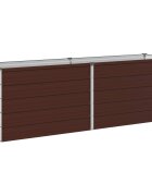 vidaXL Вдигната леха за градина Кафяво 160 x 40 x 55 см