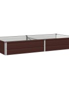vidaXL Вдигната леха за градина Кафяво 160 x 80 x 24 см