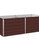vidaXL Вдигната леха за градина Кафяво 160 x 80 x 55 см
