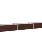 vidaXL Вдигната леха за градина Кафяво 240 x 40 x 24 см