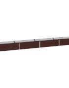 vidaXL Вдигната леха за градина Кафяво 320 x 40 x 24 см
