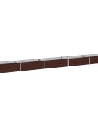 vidaXL Вдигната леха за градина Кафяво 400 x 40 x 24 см