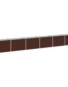 vidaXL Вдигната леха за градина Кафяво 480 x 40 x 55 см