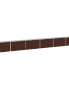 vidaXL Вдигната леха за градина Кафяво 600 x 40 x 55 см