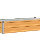 vidaXL Вдигната леха за градина Натурално 100 x 40 x 24 см