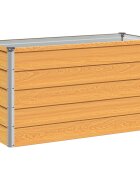 vidaXL Вдигната леха за градина Натурално 100 x 40 x 55 cm