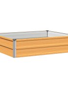 vidaXL Вдигната леха за градина Натурално 100 x 80 x 24 см