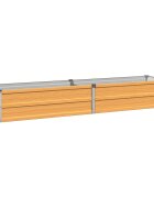 vidaXL Вдигната леха за градина Натурално 160 x 40 x 24 см