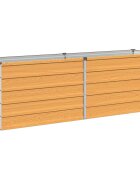 vidaXL Вдигната леха за градина Натурално 160 x 40 x 55 см