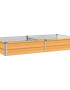 vidaXL Вдигната леха за градина Натурално 160 x 80 x 24 см