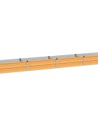 vidaXL Вдигната леха за градина Натурално 320 x 40 x 24 см