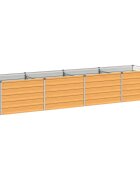 vidaXL Вдигната леха за градина Натурално 320 x 80 x 55 см