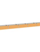 vidaXL Вдигната леха за градина Натурално 400 x 40 x 24 см