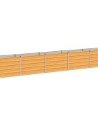 vidaXL Вдигната леха за градина Натурално 400 x 40 x 55 см