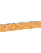 vidaXL Вдигната леха за градина Натурално 480 x 40 x 55 см