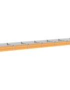 vidaXL Вдигната леха за градина Натурално 480 x 80 x 24 см